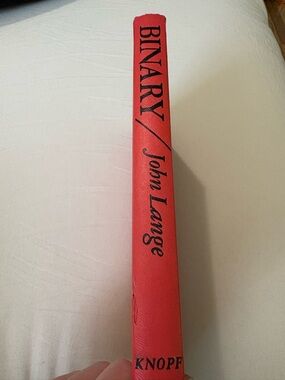 BINARY by John Lange - Red Hardcover Spine
